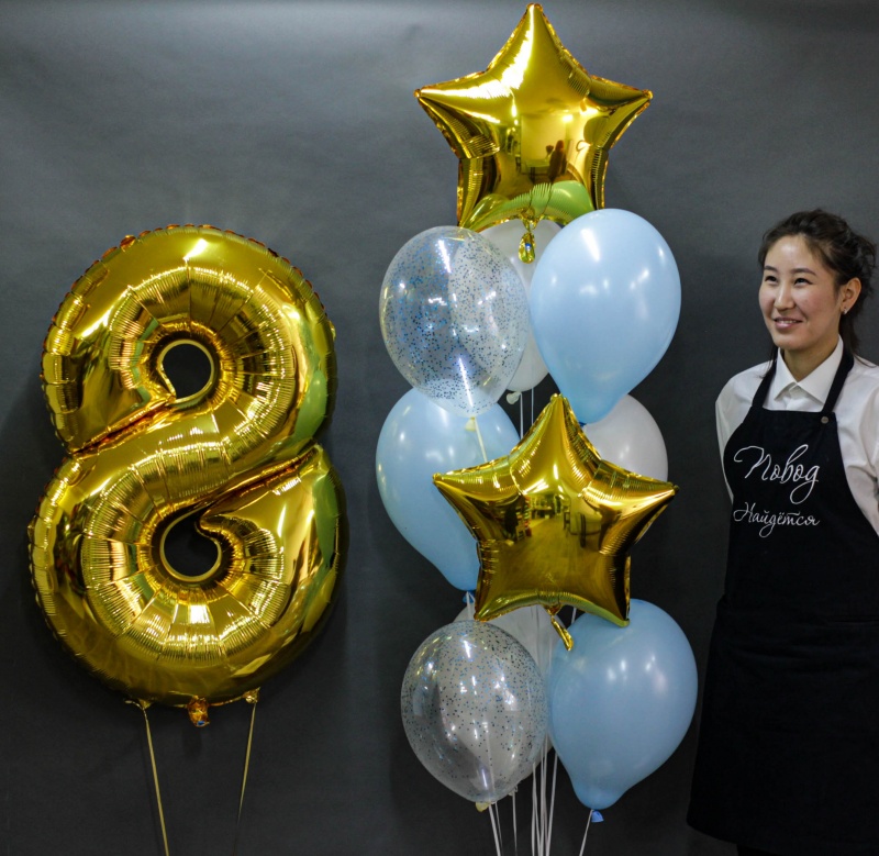 Шары Облако шаров" Взрослый мальчик"