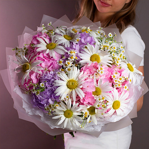 Букеты с РОМАШКОЙ Свежий ветер