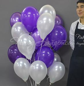 21 шар "Фиолетовая пудра"