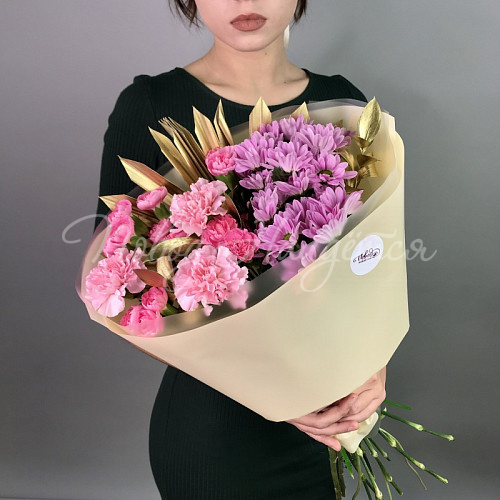 Букет с ХРИЗАНТЕМОЙ Эмоции