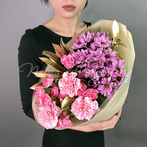 Букет с ХРИЗАНТЕМОЙ Эмоции