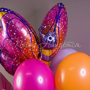 Обычные шары, облака из шаров Облако шаров "Крылья бабочки"