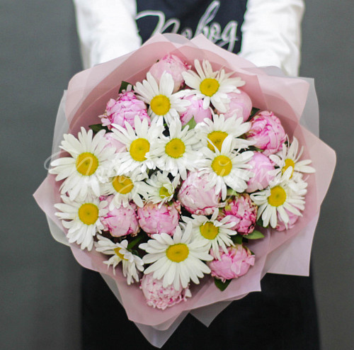 Букет с ПИОНАМИ Настроение Лето