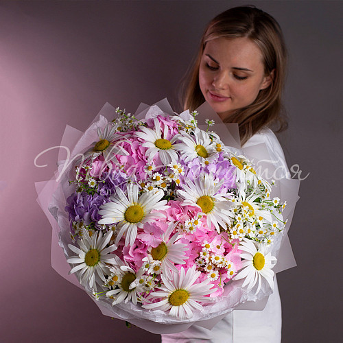 Букеты с РОМАШКОЙ Свежий ветер