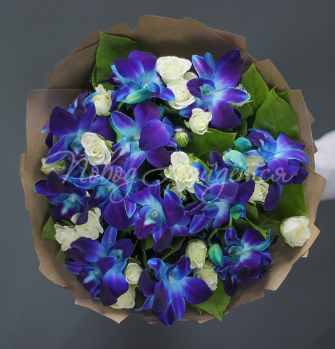 Букет с ОРХИДЕЯМИ Ярче звезд