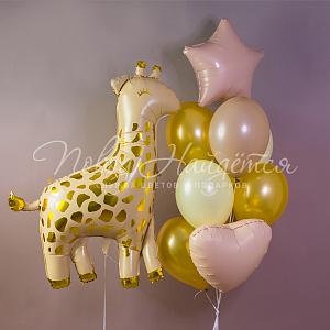 Обычные шары, облака из шаров Облако шаров "Африканское солнце"